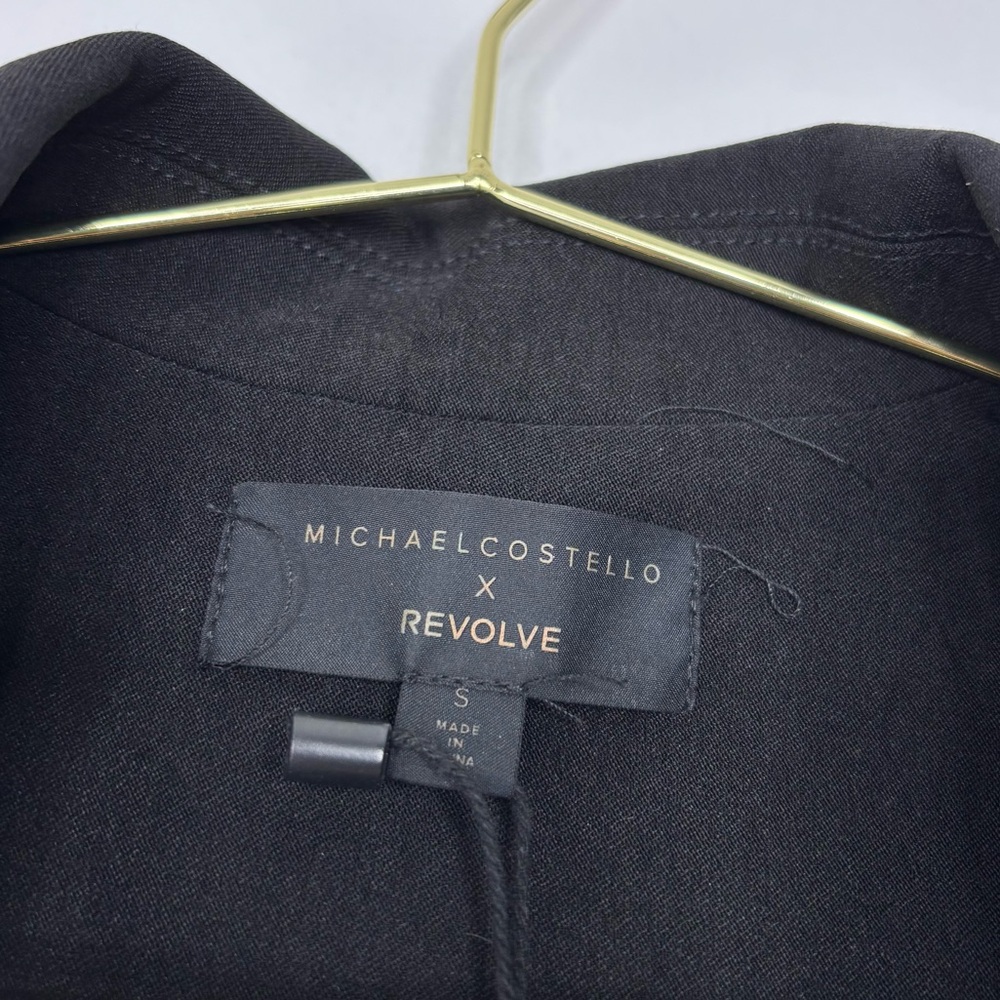 Michael Costello x REVOLVE Chase Jacket Dress Black Blazer Mini, Size Small New - Picture 11 of 16